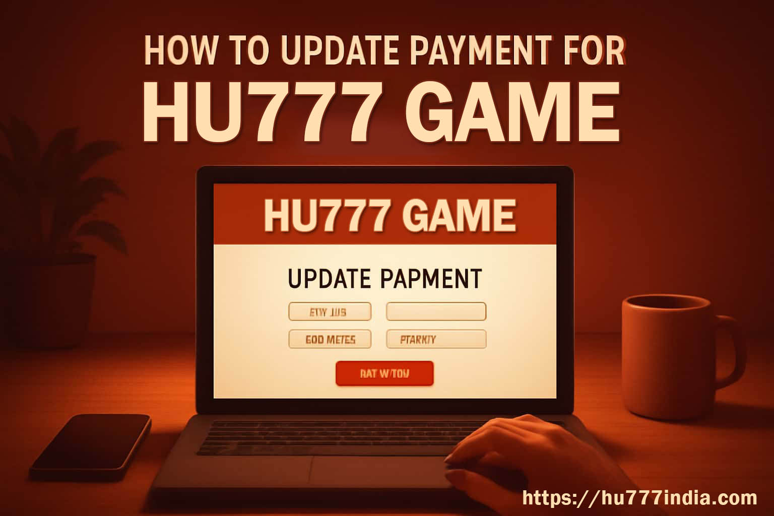 Update Payment Details in the Hu777 App illustrated guide